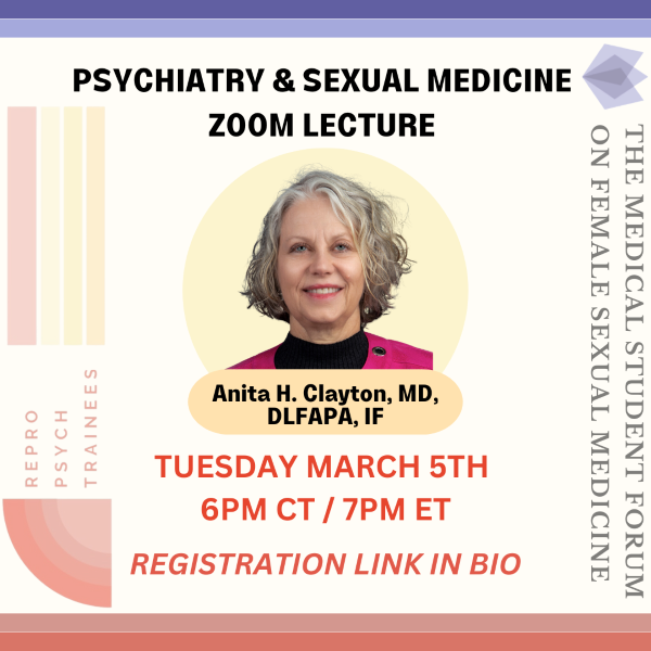 Psychiatry &amp; Sexual Medicine Zoom Lecture